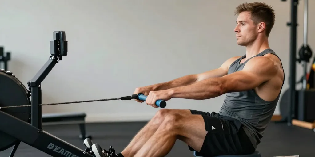 quel muscle fait travailler le rameur