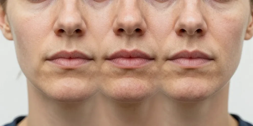 visage gonflé avec l'âge